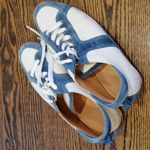 Hermes Men's Sneakers, size 42.5 EU, 9.5 US, White/Blue